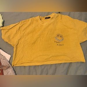 Yellow crop top